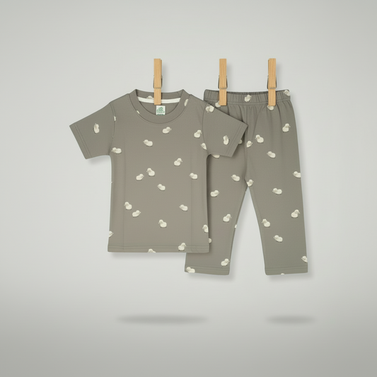 Half Sleeve PJ - Cloudy Sheep