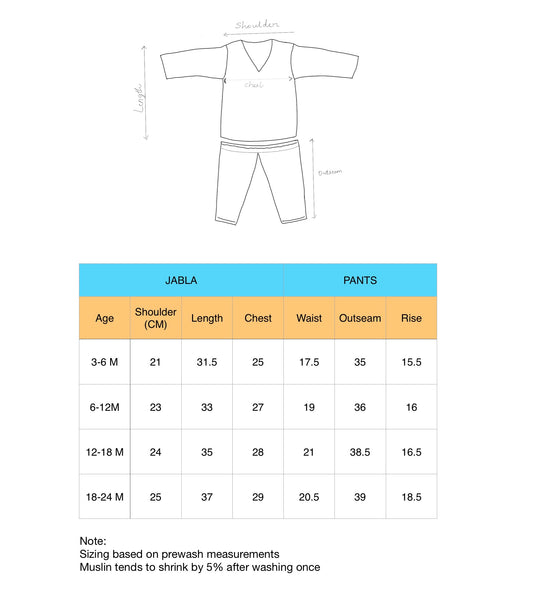 Muslin Pajama Set - Cat