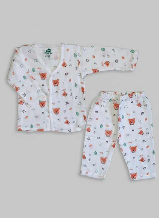 Muslin Night suit - Bear