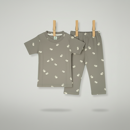 Half Sleeve PJ - Cloudy Sheep