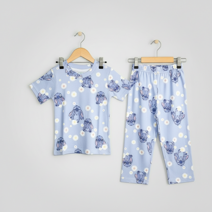 Half Sleeve PJ - Daisy Stitch