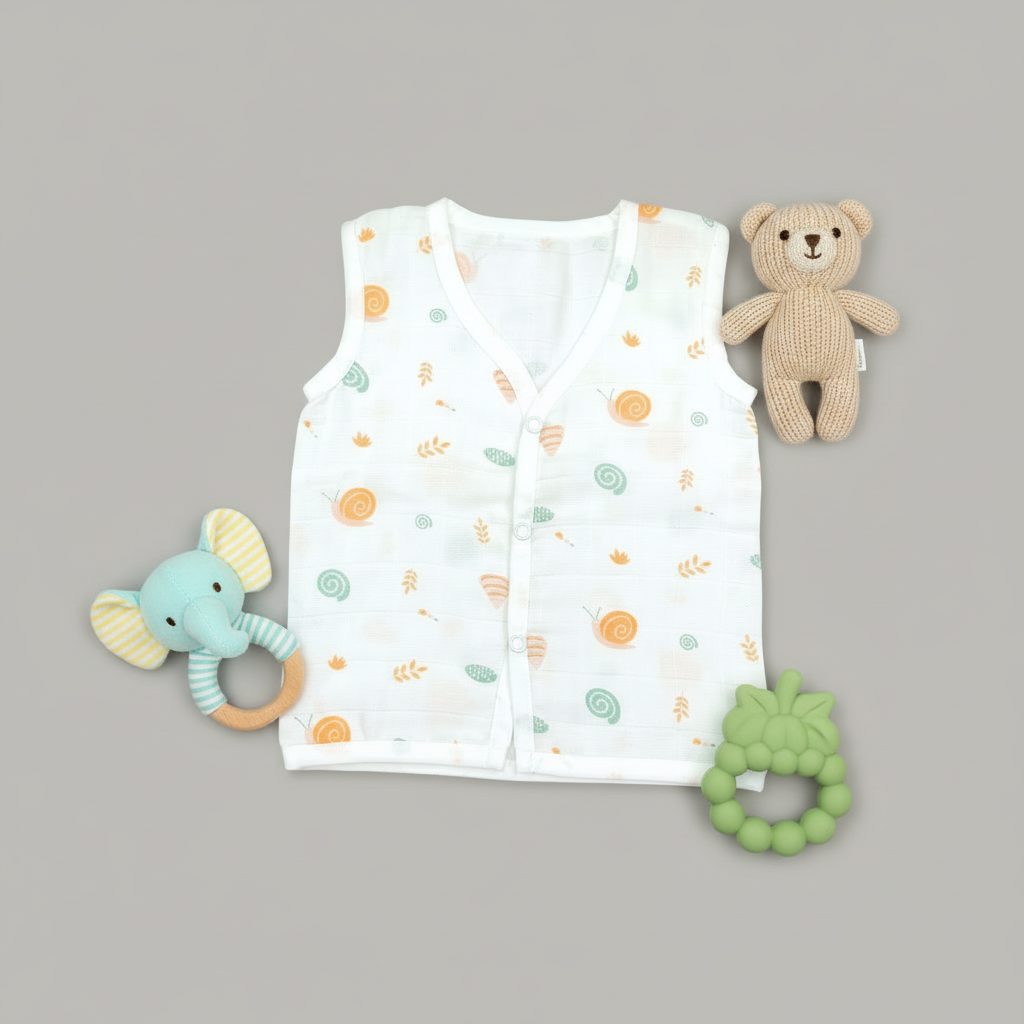 Muslin Jabla Sleeveless - Snail