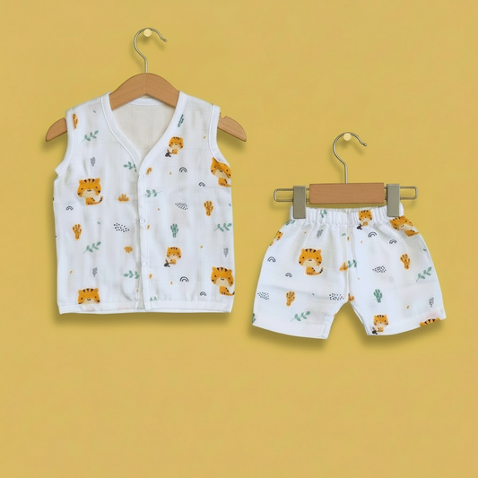 Muslin Jabla & Shorts - Tiger