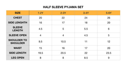 Half Sleeve PJ - Daisy Stitch