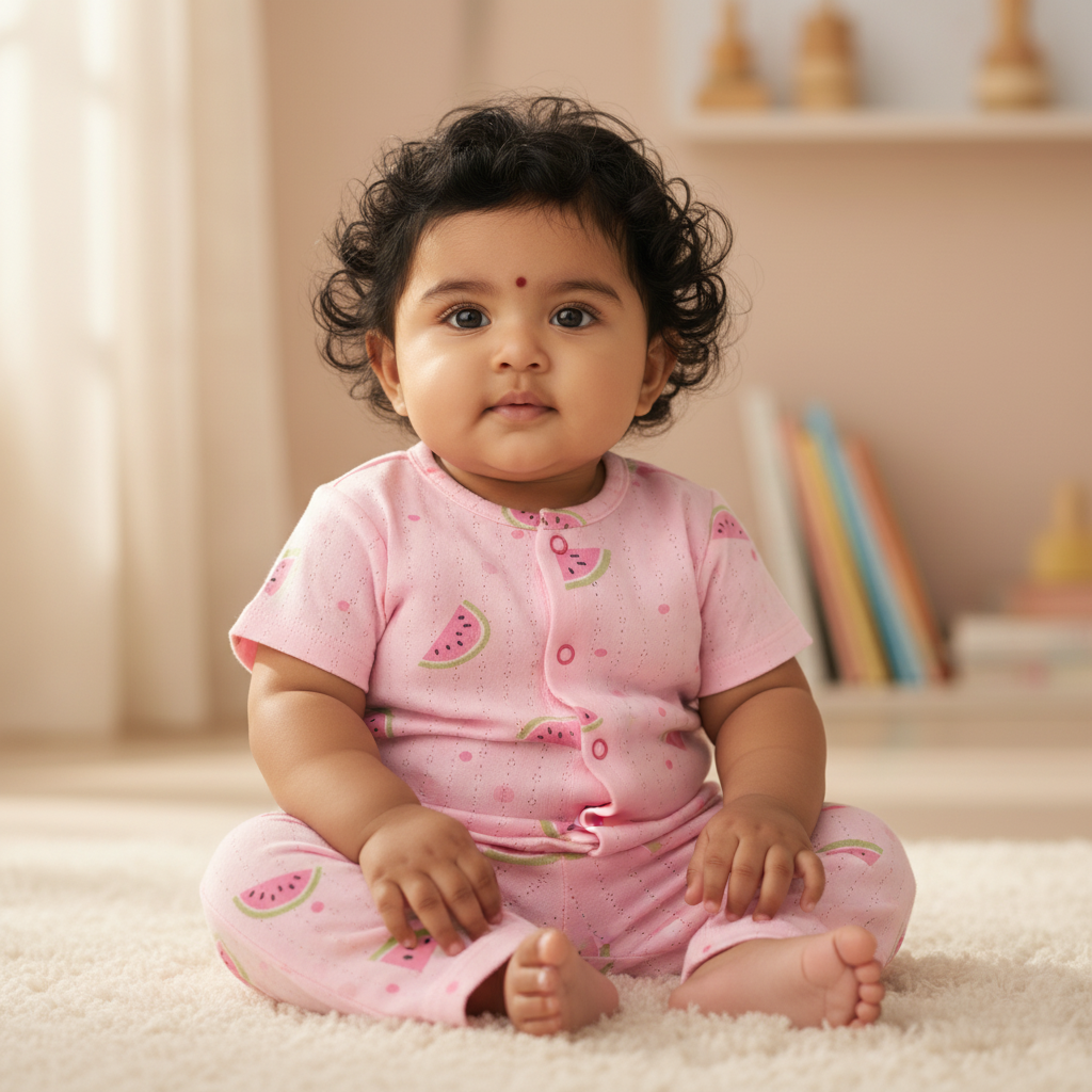 Mini Pajama Set - Pink Watermelon