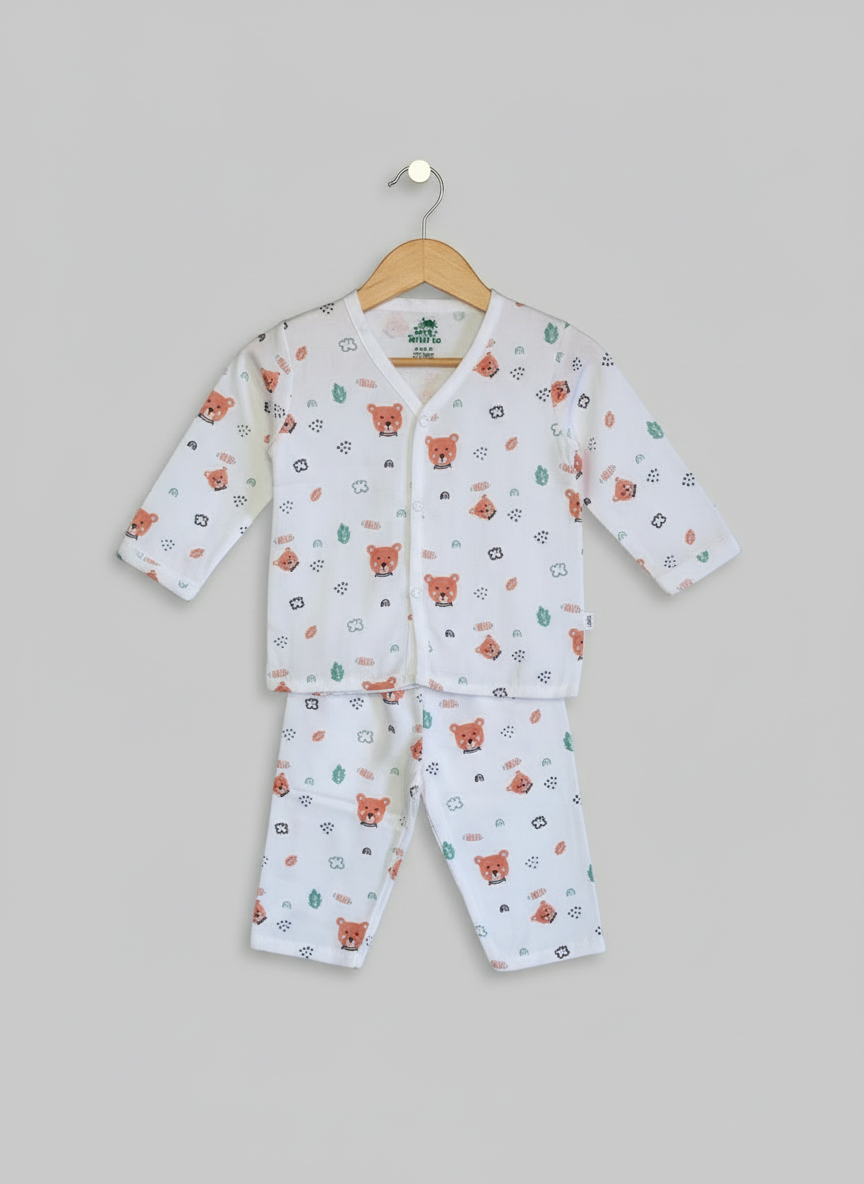 Muslin Night suit - Bear