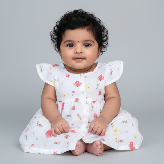 MUSLIN FROCK - Butterfly
