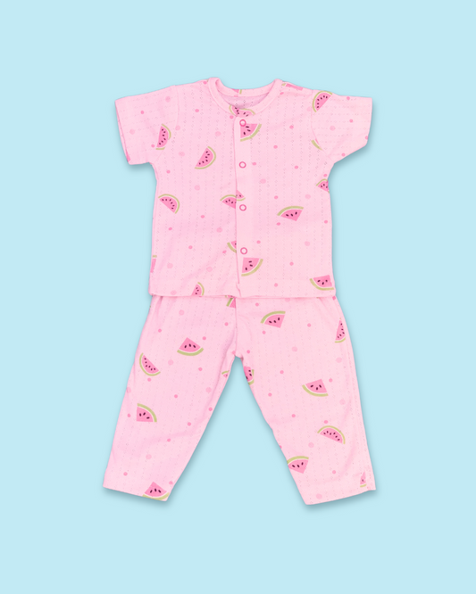 Mini Pajama Set - Pink Watermelon