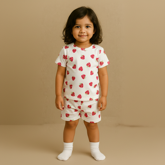 Shorts Set - Strawberry